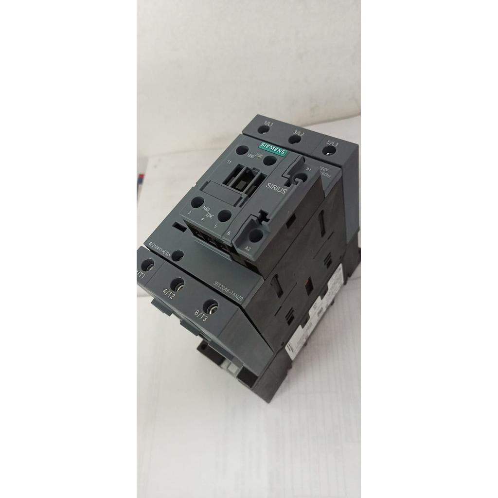 [S12780] CONTACTOR GRIS 95A  3RT2046-1AN20  BOB. 220VAC 1NA+1NC TAM. S3  COD: S12780