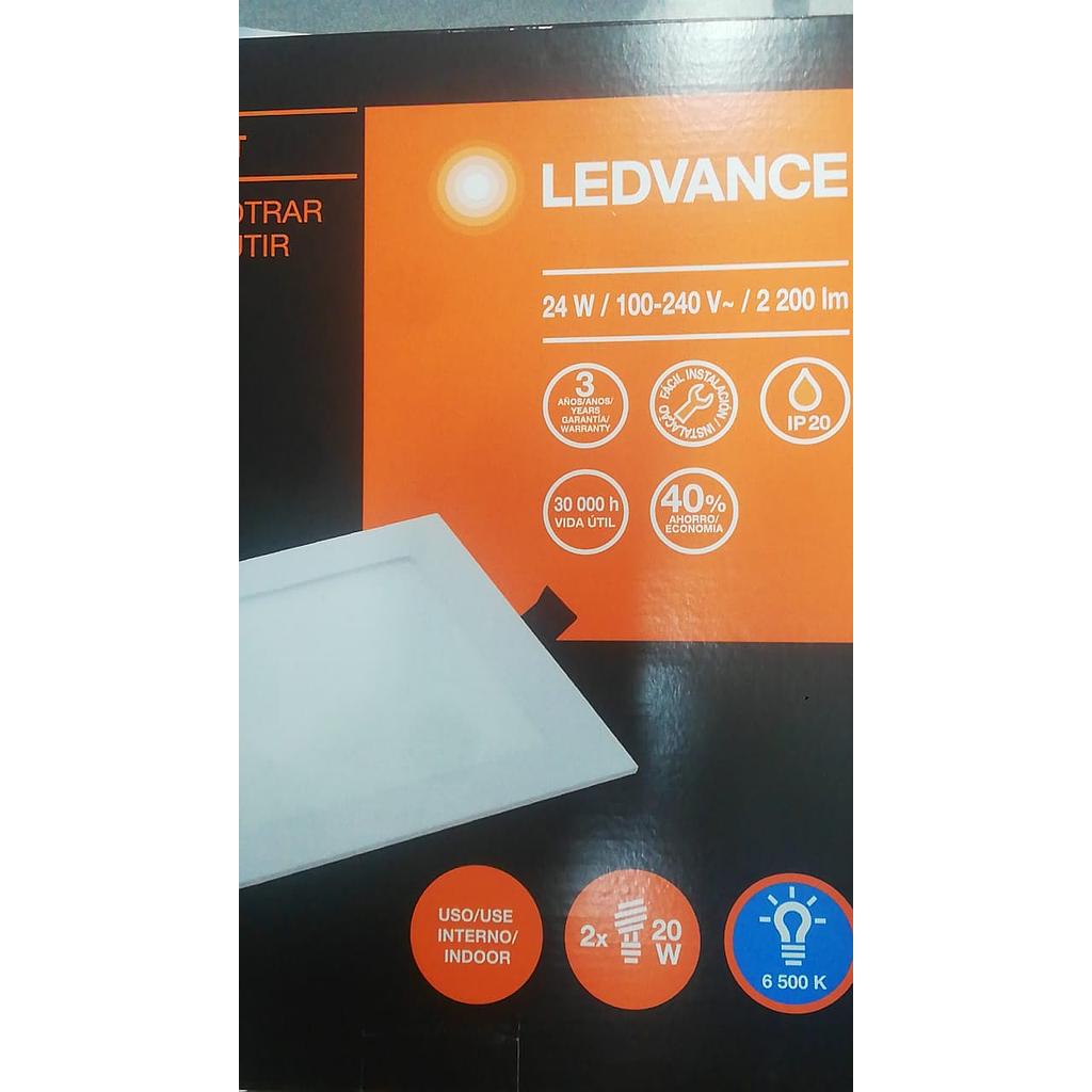 [LER46198] LUMINARIA EMPOTRABLE CUADRADA 24W 6500K 100-240V 7014201  COD: LER46198