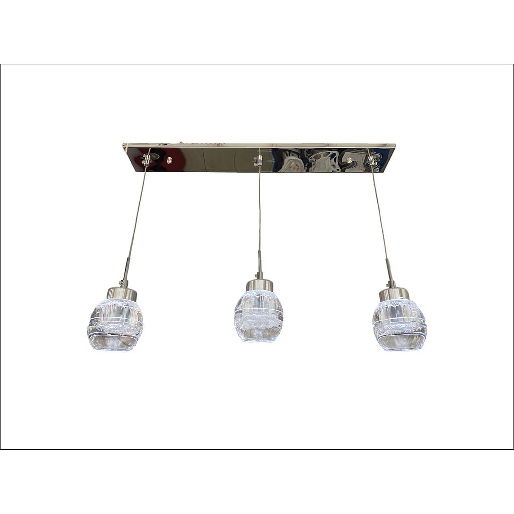[LD4130] LAMPARA COLGANTE L DESAYUNADOR TRIPLE LD1846 5W 3 6200K  COD: LD4130