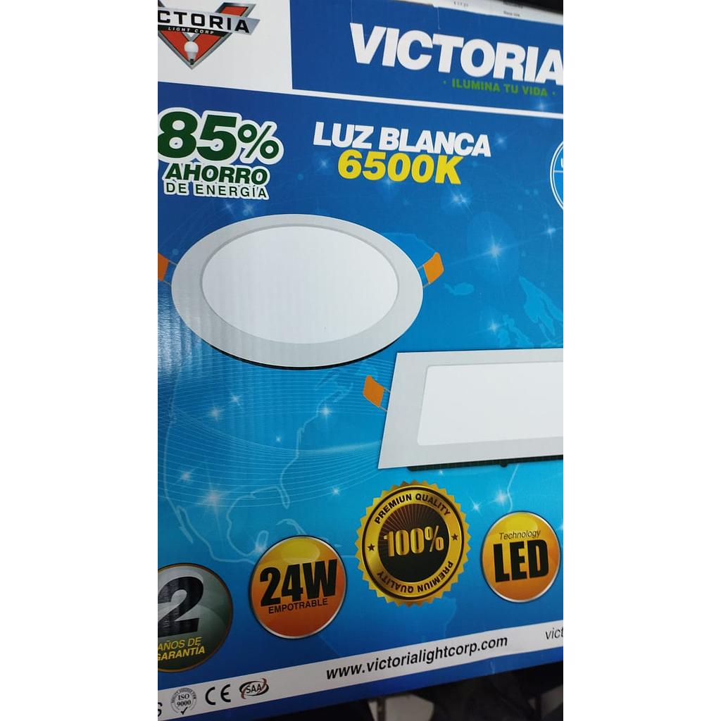 [LE46146] PANEL LED EMPOTRABLE CUADRADA LED 24W 6500K  COD: LE46146