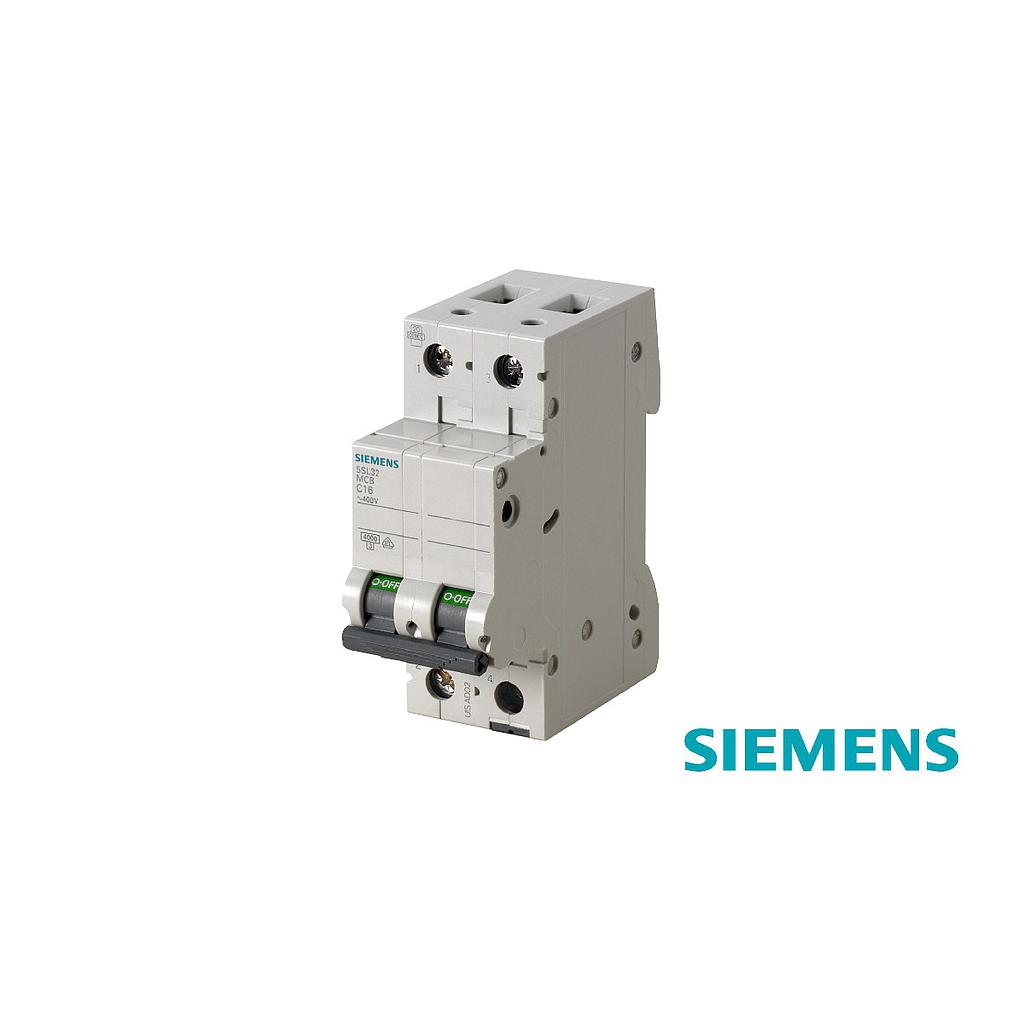 [S23845] BREAKER RIEL DIN 2P 63A 10KA 5SL4263-7RC  COD: S23845