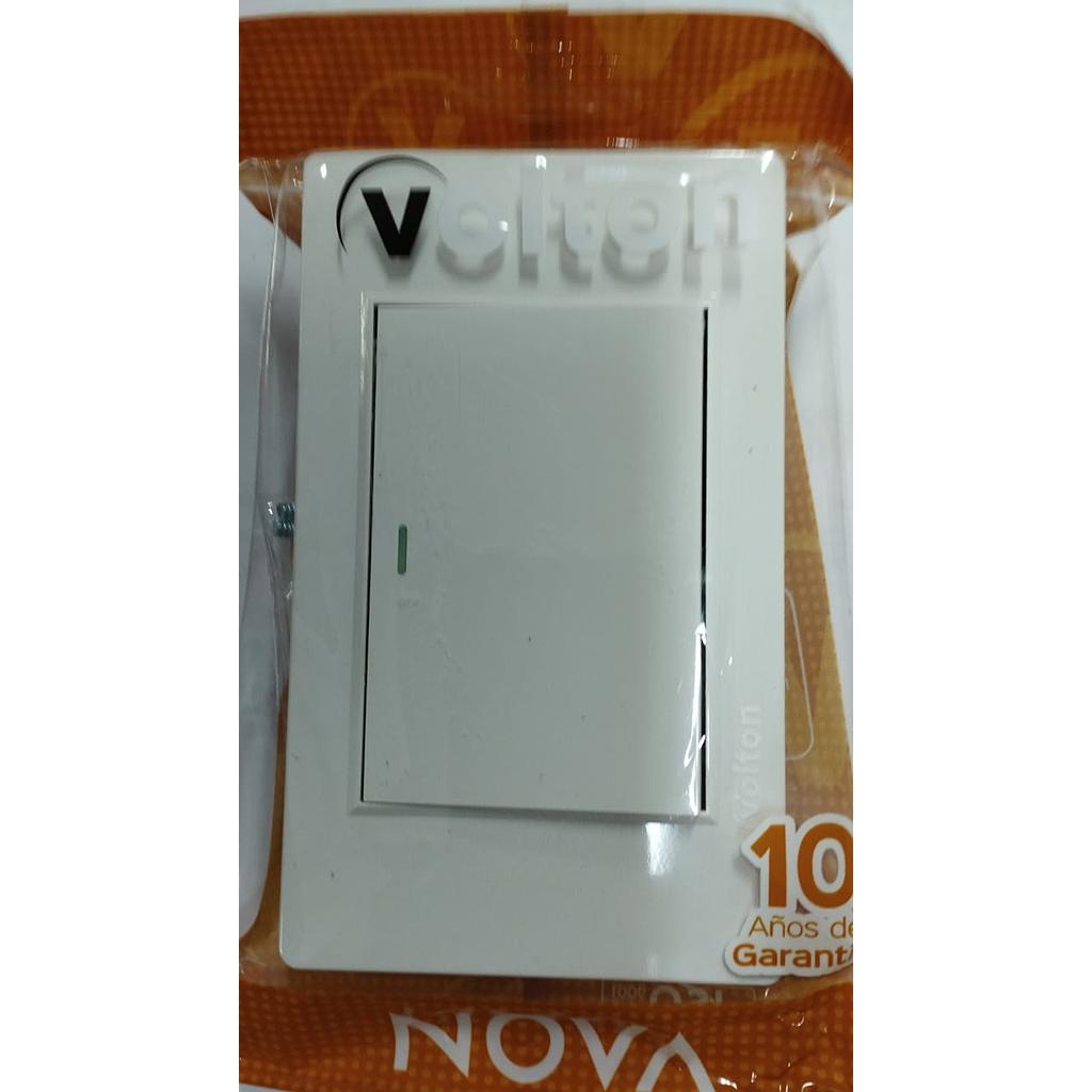 [VN20102] INTERRUPTOR SENCILLO CONMUTADO
10A 125-250V BLANCO NOVA VEPB020102  COD: VN20102