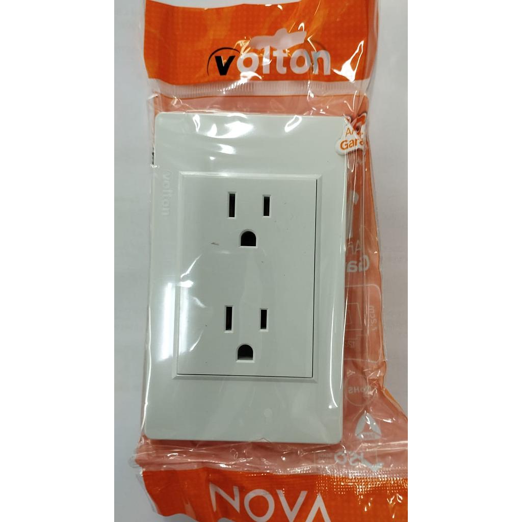 [VN20302] TOMACO DOBLE AMER 3P 15A 125-250V
BLANCO NOVA VEPB020302  COD: VN20302