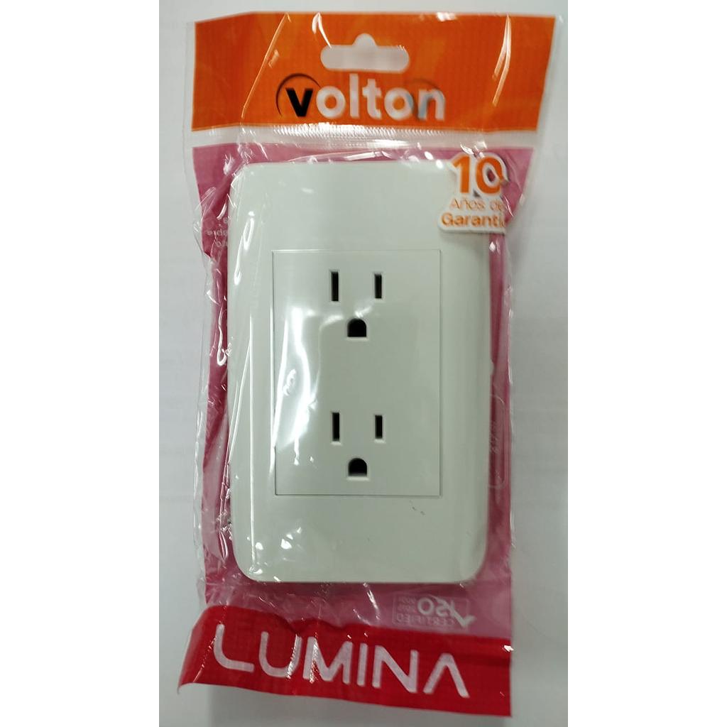 [VL30302] TOMACO DOBLE AMER 3P 15A 125-250V
BLANCO LUMINA VEPB030302  COD: VL30302