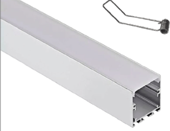 [LEP20150] PERFIL DE ALUMINIO SUSPENDIDO, 3M INCLUYE DIFUSOR OPAL, 2 TAPAS Y 2 CLIPS RF35