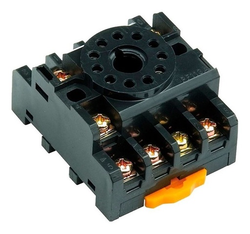 [D24470] BASE SOCKET RELE AUXILIAR 11 PINES REDONDOS  COD: D24470